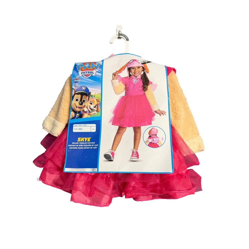 Paw Patrol Skye Deluxe Toddler Costume Size 12-18M Pink Tutu Dress Up NWT